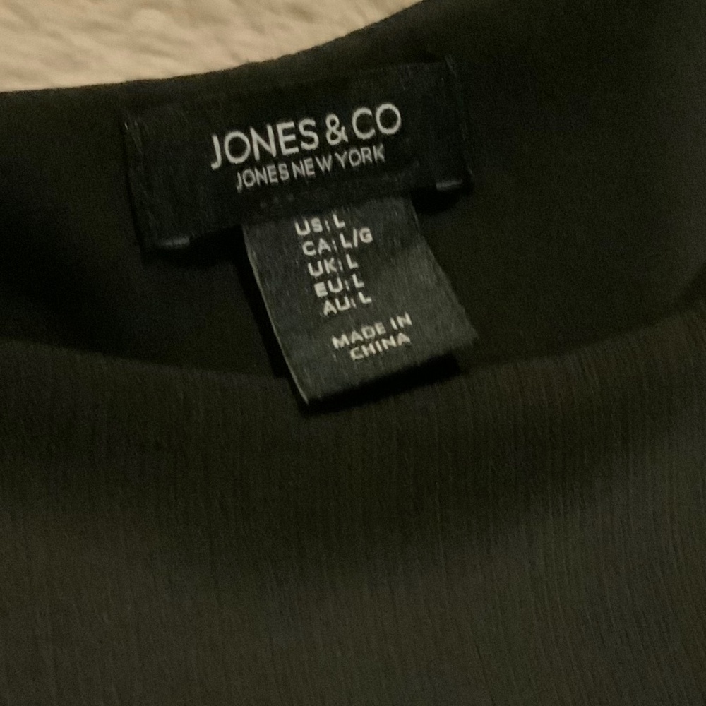 Jones & Co Black L Camisole Monochrome Normcore Scandi Girl Minimalist Essential - Picture 2 of 6